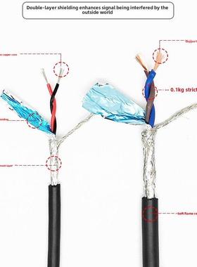 Rs485通信信号线2芯双绞双屏蔽软线Rvsp2*0.5/0.75/1.0/1.5