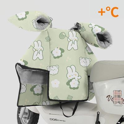 电动车挡风被分体款冬季加绒加厚小型电瓶车防雨防风罩特厚防寒女