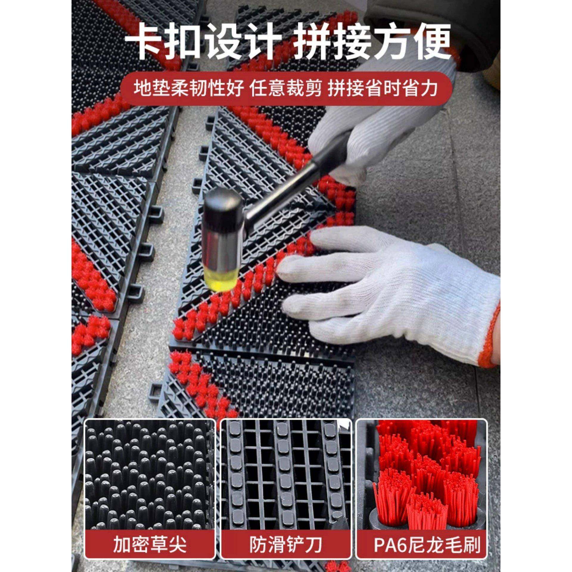 商用三合一地垫户外楼梯踏步台阶透水防滑垫塑料带刷户外除尘地毯,居家布艺,商业地毯地垫,淘宝优惠券,粉丝福利购,淘宝优惠卷