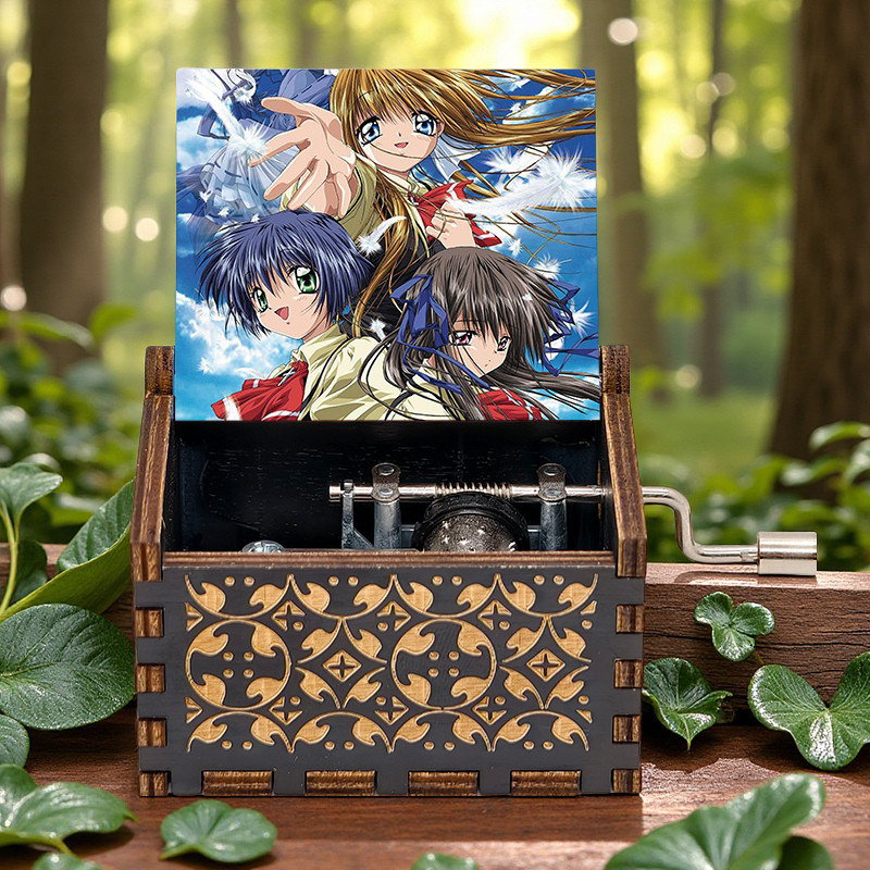 鸟之诗tori no uta音乐盒木制枫木air八音盒翻盖彩印女孩生日礼物