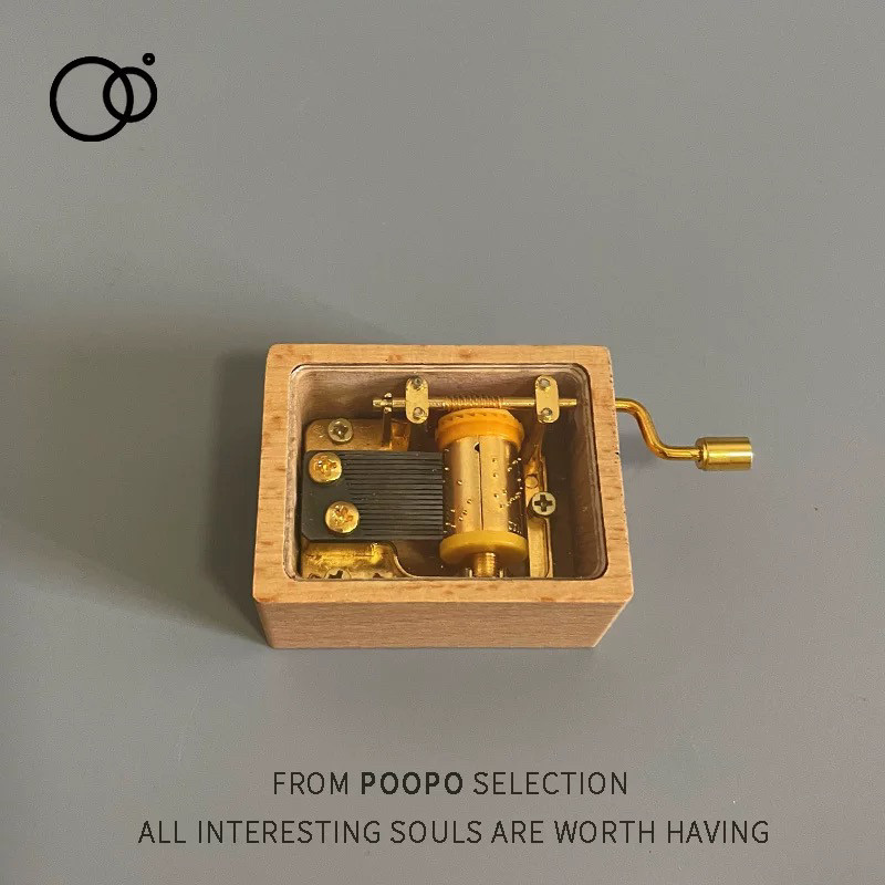 礼物木质生日迷你实木音乐盒手摇千与千寻八音盒创意治愈卡农女生