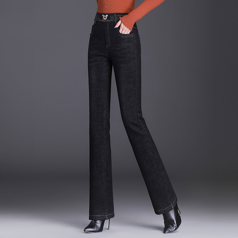 2026新款高腰喇叭裤显瘦秋冬外穿时尚牛仔裤直筒裤修身直筒,女装/女士精品,牛仔裤,淘宝优惠券,粉丝福利购,淘宝优惠卷