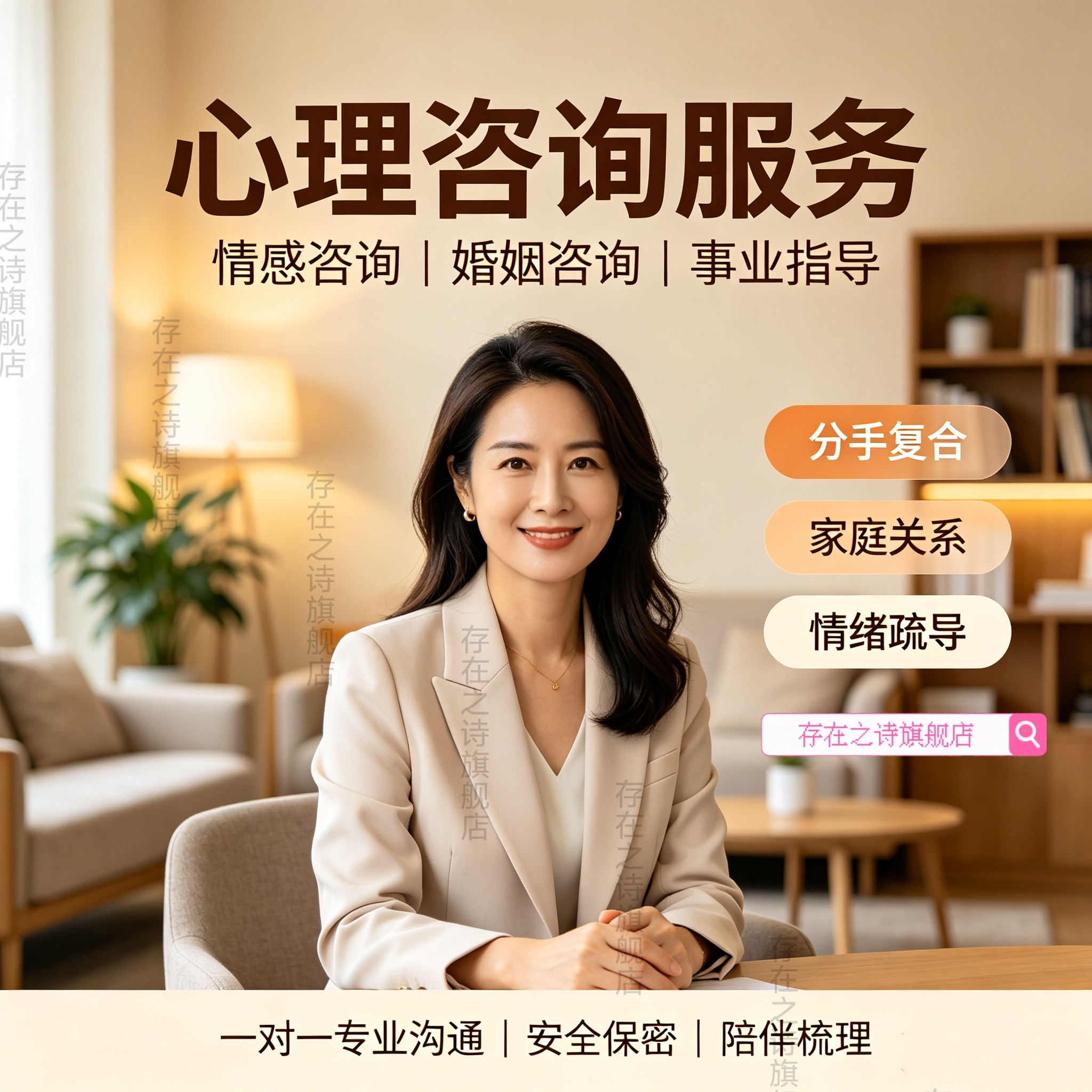 在线心理咨询线上心理辅导服务情感婚姻事业家庭成长分手复合指导