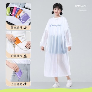 全身防暴雨透明便携雨披 一次性儿童雨衣成人外穿学生上学单人长款