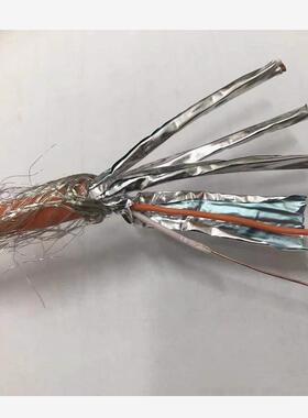 Delweil 7类双屏蔽10g网线Cu7080无氧铜23Awg电缆7类10000.1 m轴