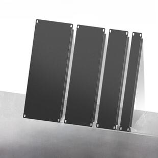 标准19英寸1U机柜盲板背板黑色金属假面板服务器挡板2U3U4U盖板面