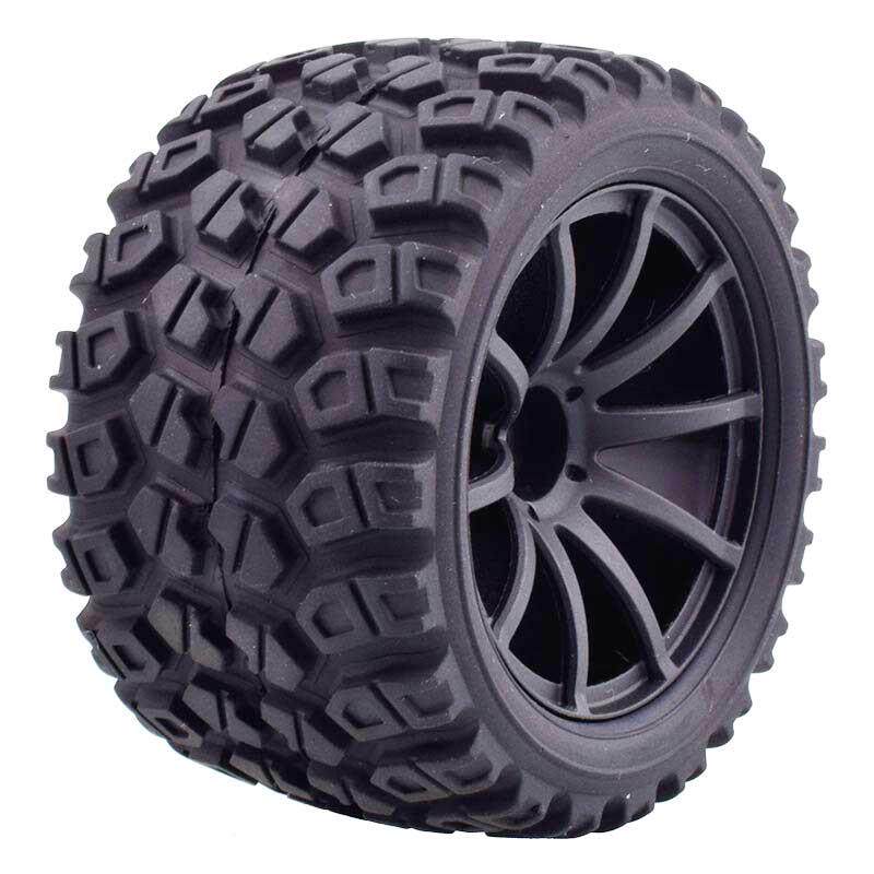 1/16卡车大脚轮胎Traxxas1/16E-Revo橡胶胎直径80mm结合器12mm