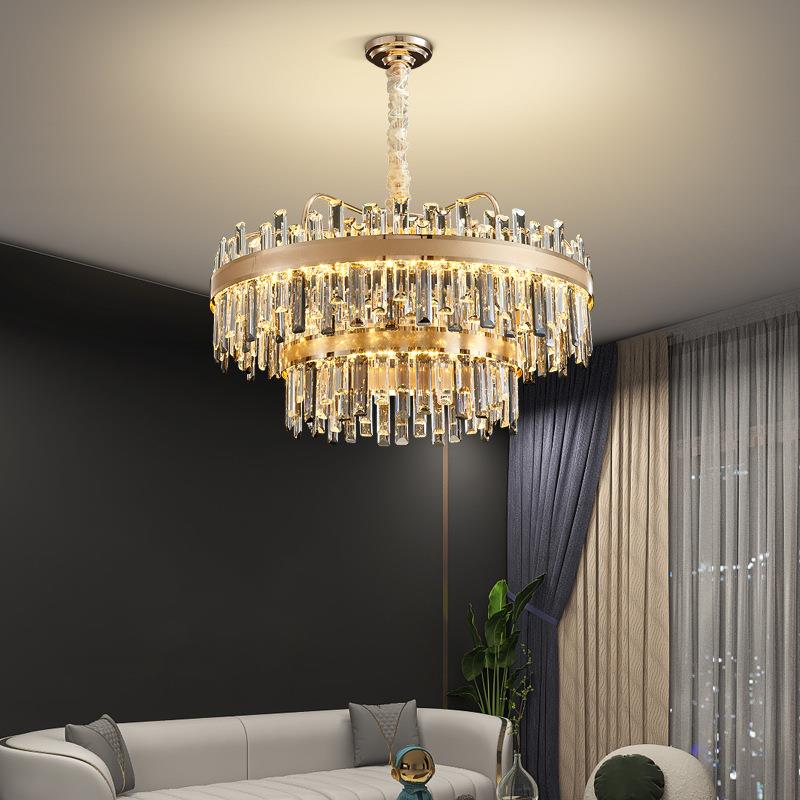 后现代水晶吊灯简约大气客厅灯轻奢浪漫卧室餐厅个性店铺装饰灯具