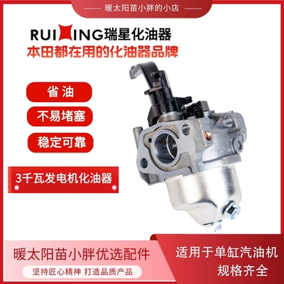 【暖太阳苗小胖】瑞星化油器汽油机发电机配件水泵小型耕耘机170/
