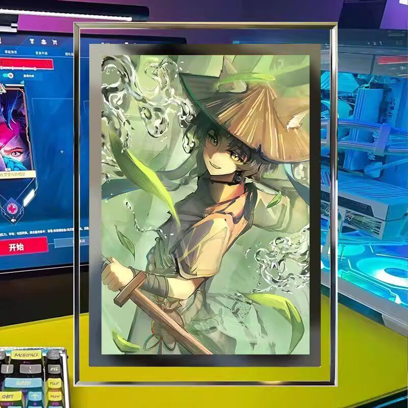 奇喵君二次元水晶玻璃摆台相框