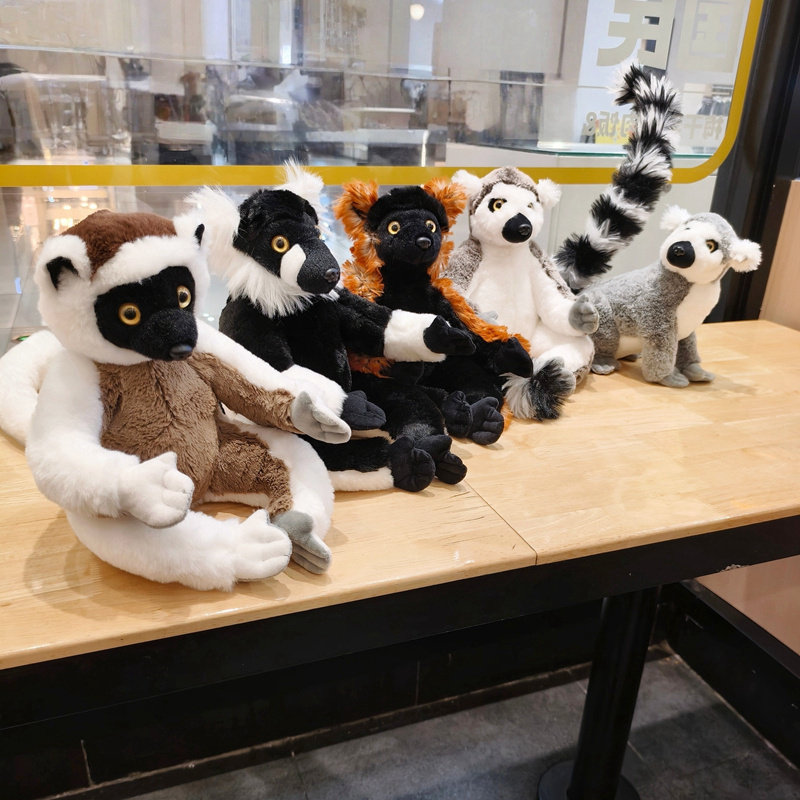 可爱精品狐猴公仔毛绒玩具
