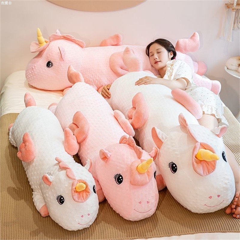 高颜值豆绒天使独角兽抱枕