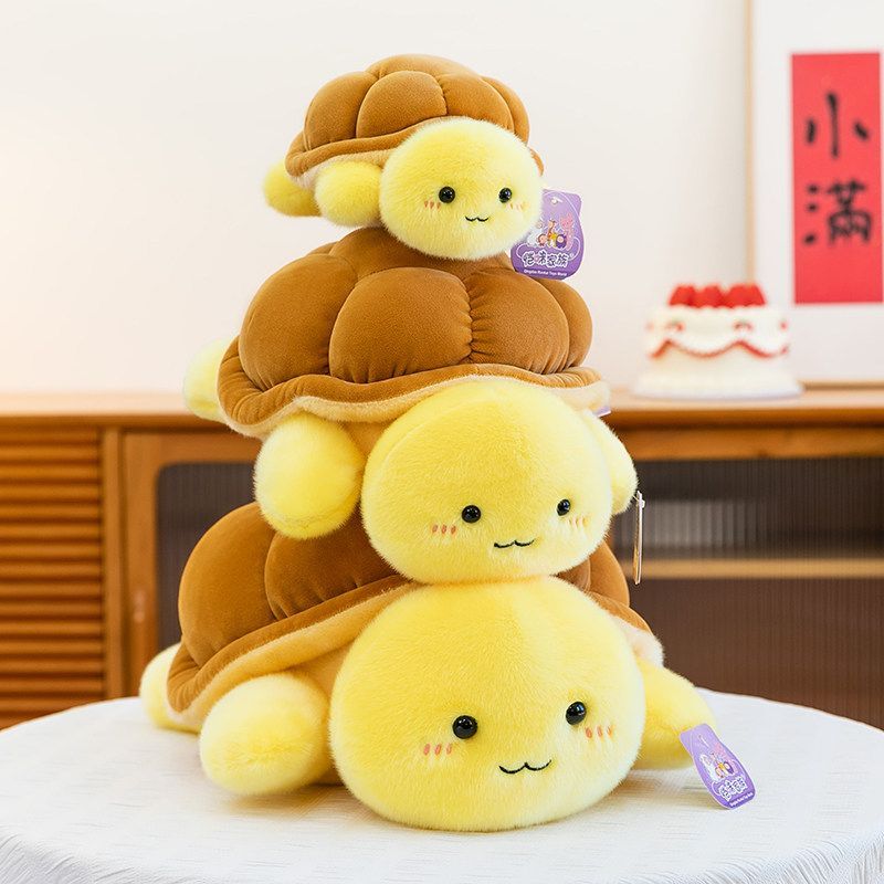 可爱面包乌龟毛绒玩具公仔