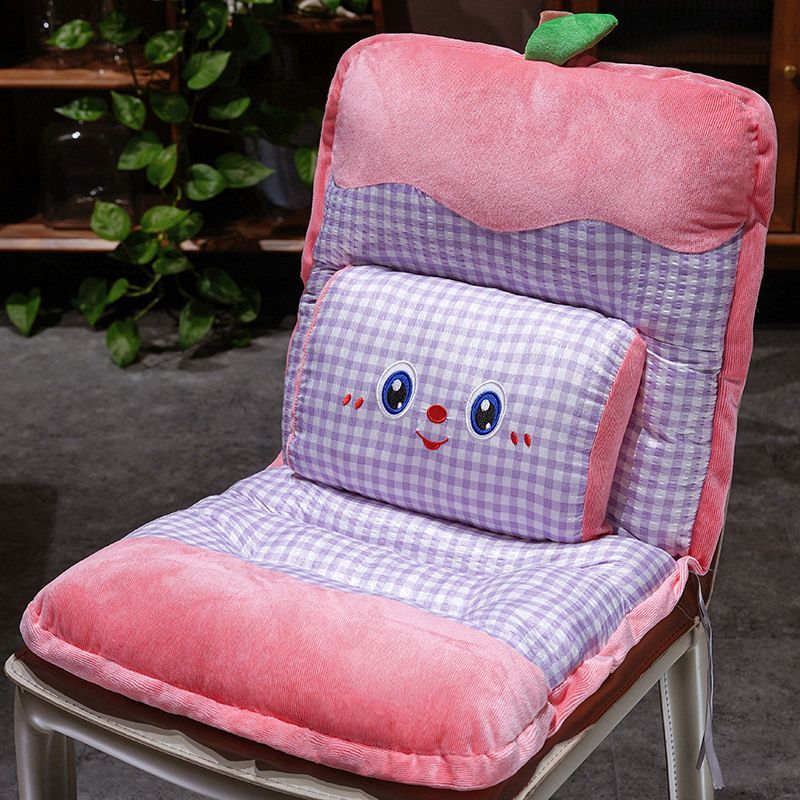 汽车坐垫冬季毛绒座内卡通