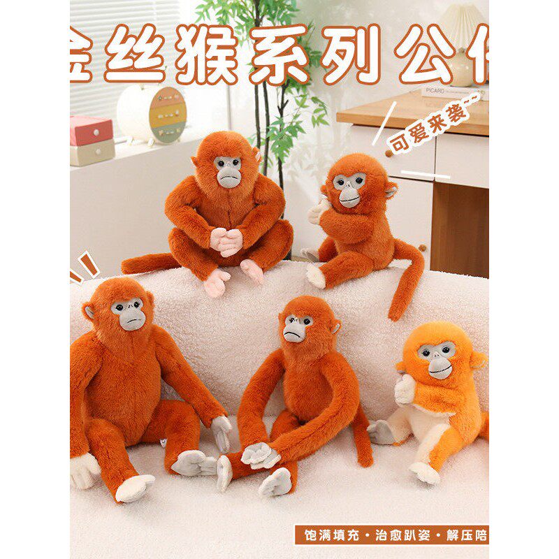 金丝猴仿真可爱小子毛绒玩