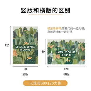 清新入户门地垫丝圈家用进门玄关脚垫子大门口刮土蹭泥地毯可裁剪