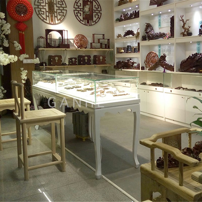 烤漆首饰展柜饰品柜台 精品烤漆柜饰品展示柜 珠宝展示柜台玻璃柜