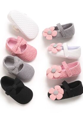 Baby Girl Princess Shoes 1 Year Casual Anti-Slip Bow Sneaker