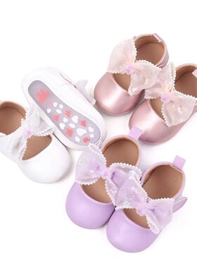 FOCUSNORM Baby Girls Mary Jane Shoes Princess Cute Bow Desig