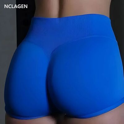 NCLAGEN Sports Shorts Women Low Rise Workout Gym Clothes Run