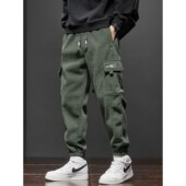 Casual New Men for Pants Waist Elastic Style Autumn Spring