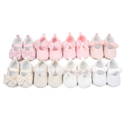 FOCUSNORM 8 Style Newborn Baby Girls Princess Crib Shoes Sof
