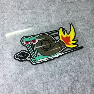 Snail Turbo Stickers Classic Motorcross Funny Vinyl Design