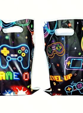 Fluorescent line game machine PE gift bag stylish handbag pa