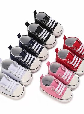 0-18Months Canvas Sneakers Baby Boys Girls Shoes First Walke