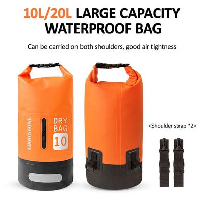 10L/20L PVC Outdoor Waterproof Bag Beach Rafting Boating Swi