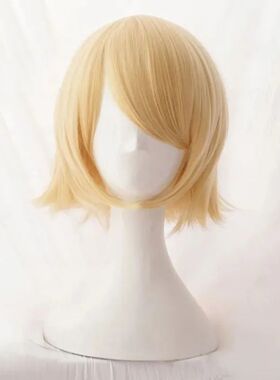 Rin Short Blond Heat Resistant Synthetic Hair Anime Cosplay