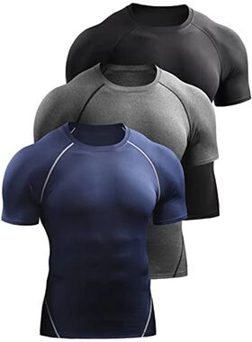 2025 Compression T Shirt Men Summer Sportswear Running T-shi