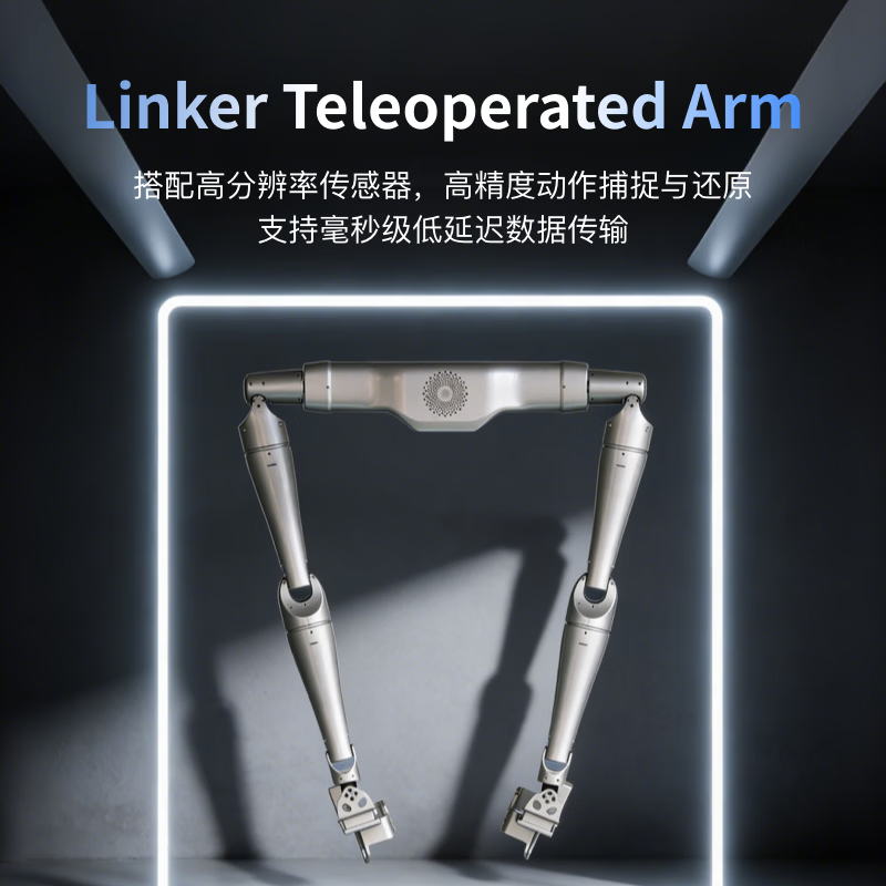 灵心巧手遥操臂小型助力机械臂精准映射人体关节运动人体工学轻量化结构设计智能机器人机械臂灵巧电机模型