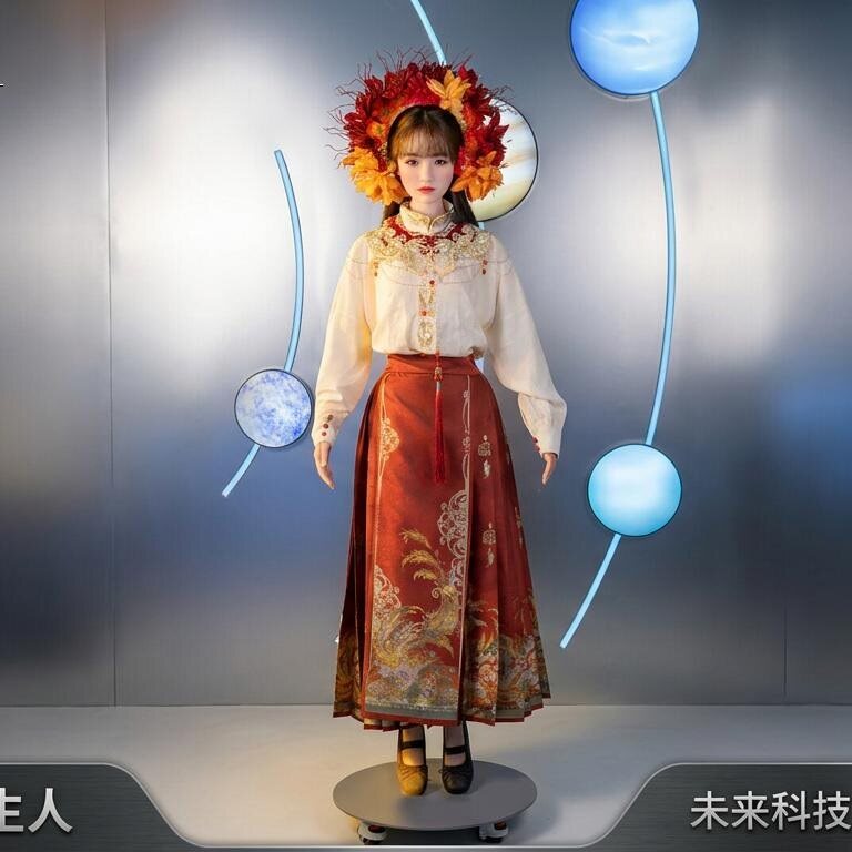 海豚小姐美女仿生人形机器人家庭情感陪伴迎宾导览活动引流歌舞表演智能AI语音交互情感智能机器人