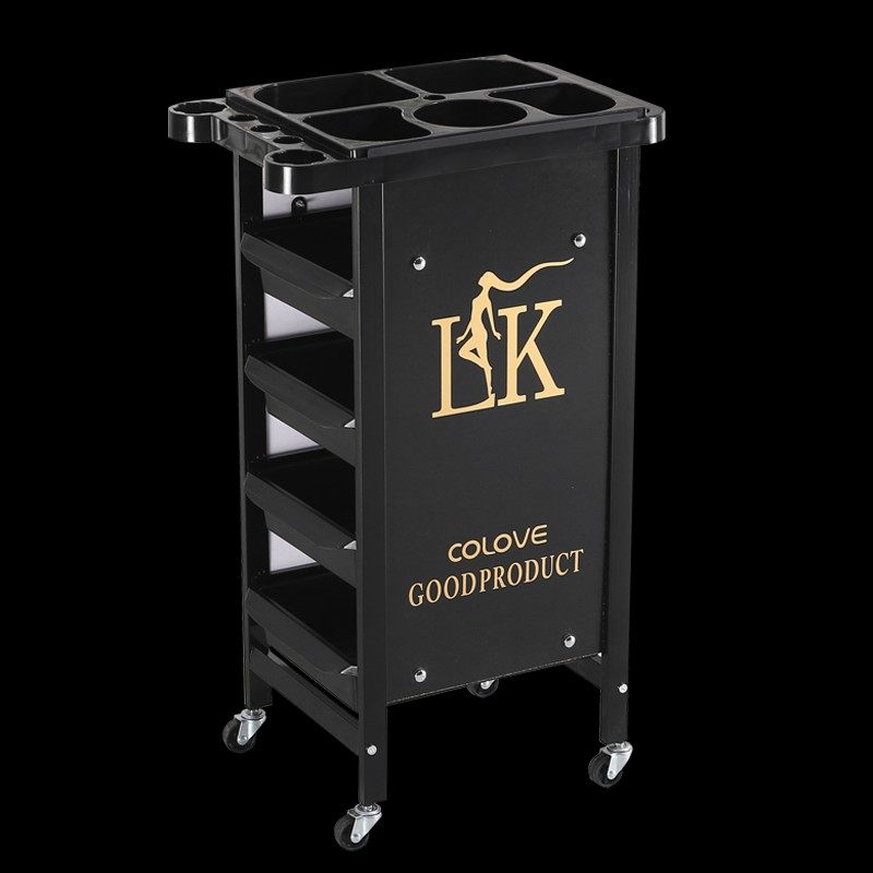 复古美发车发廊手推车杠车特价包邮美容小推车理发店烫染工具车