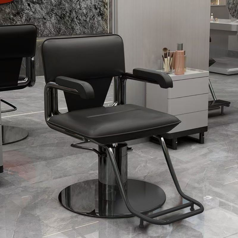 理发店椅子不锈钢发廊专用剪发椅升降旋转美发椅高端网红染烫座椅
