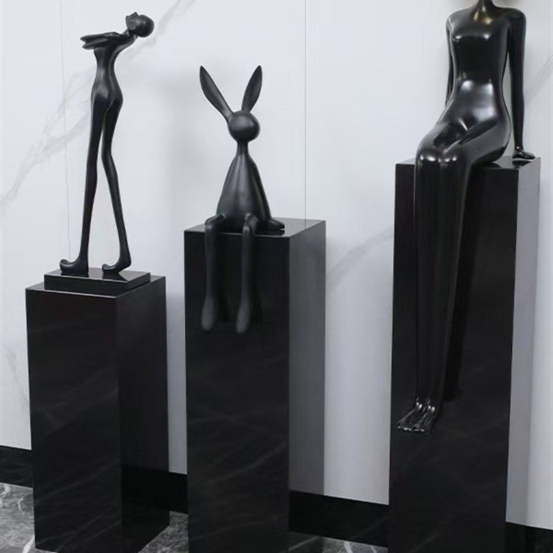 现代简约大理石底座雕塑底台客厅落地摆件酒店大堂大理石展示台,家居饰品,落地摆件,淘宝优惠券,粉丝福利购,淘宝优惠卷