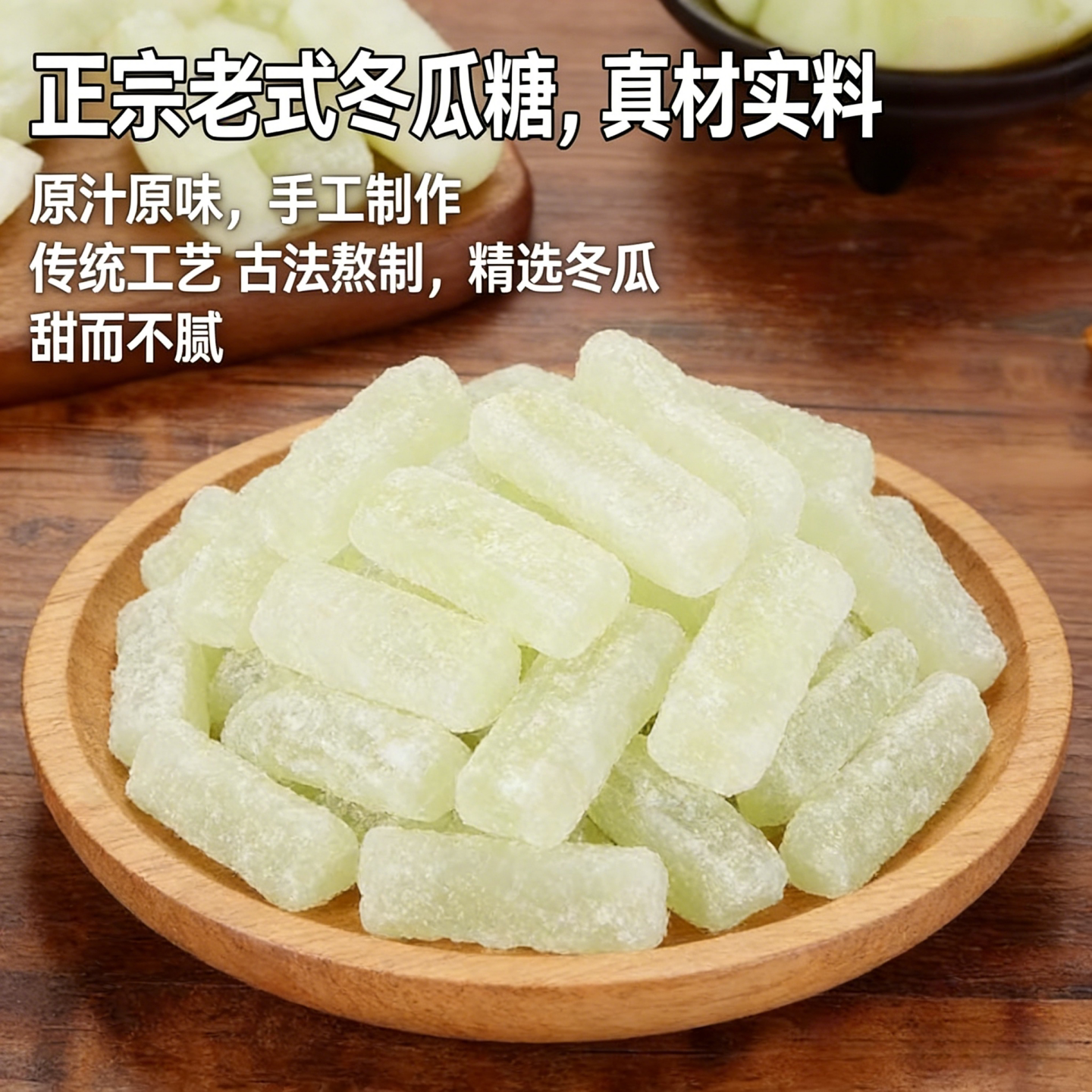 冬瓜糖正宗冬瓜条老式冬瓜糖办公休闲零食甜品营养水果干2025新货