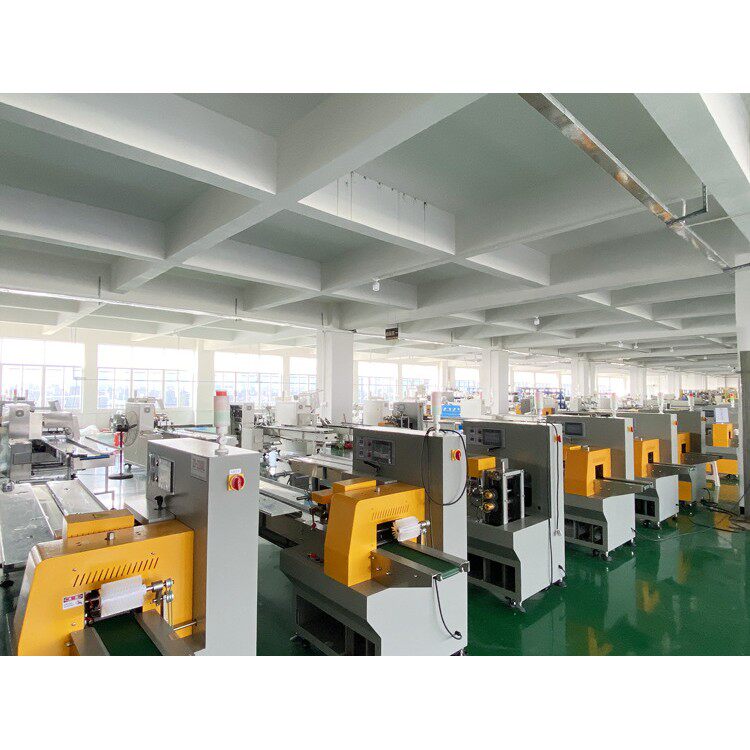 枕式包装机450伺服日用品餐具包装机opp膜化妆棉包装机