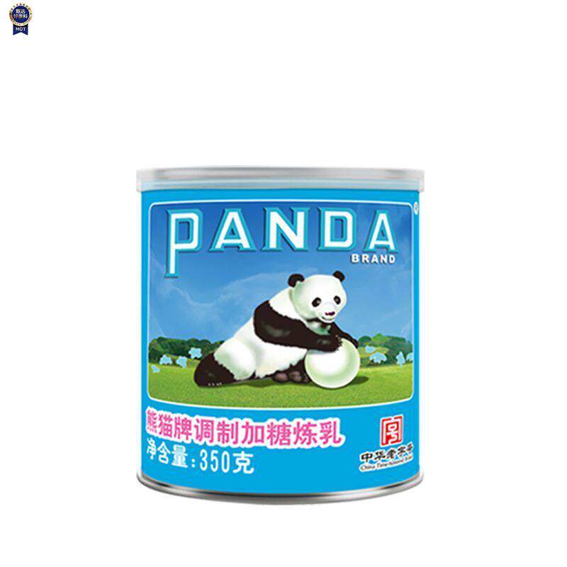 新日期熊猫牌甜炼乳炼奶350g罐装涂抹面蛋挞早餐点咖啡烘焙刨冰经