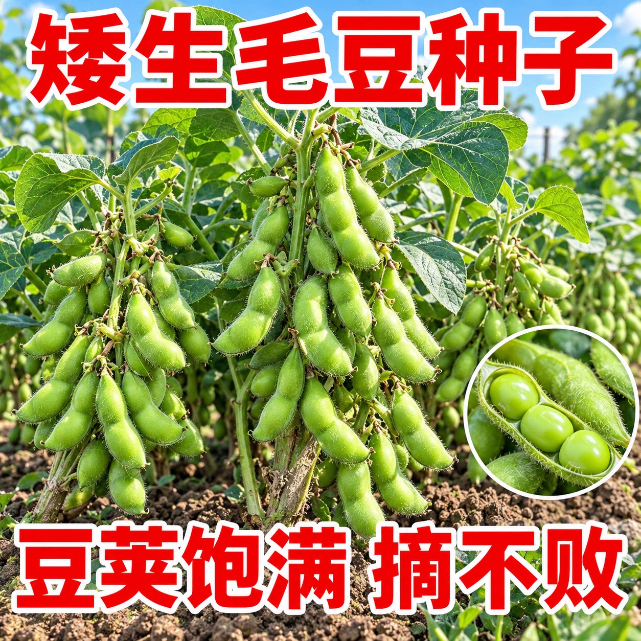 早熟高产特大毛豆青豆种子