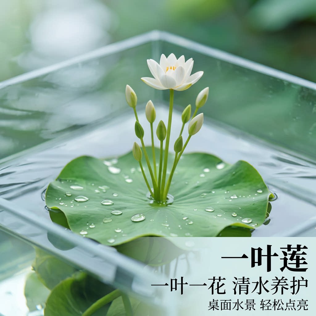 一叶莲无土水生水培池塘盆栽