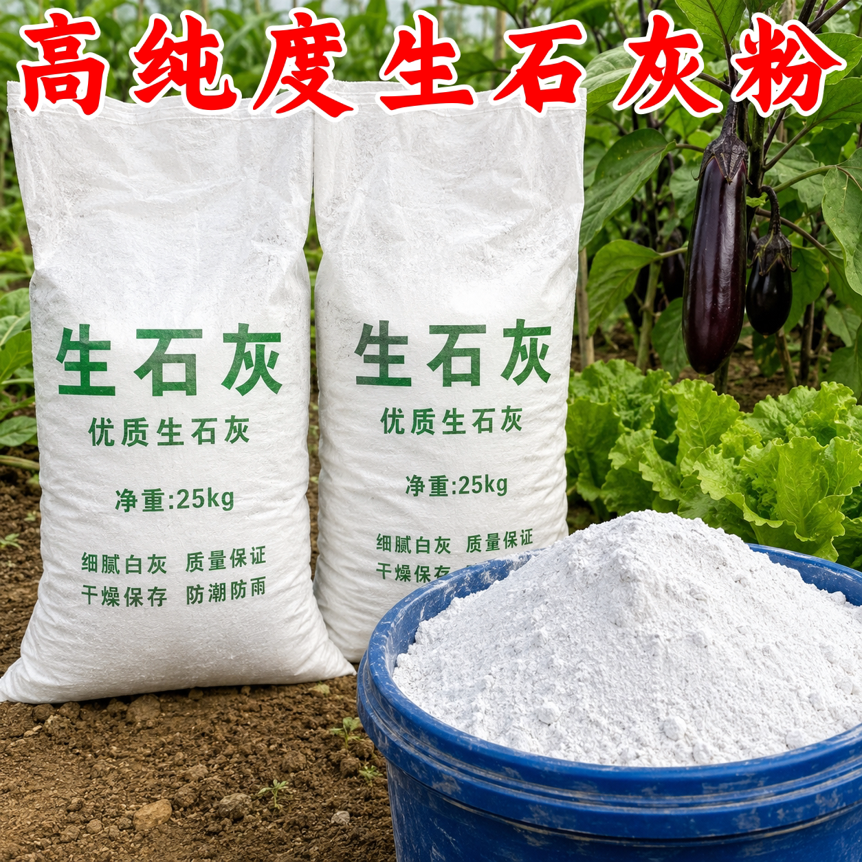 生石灰农用防潮防霉除湿杀菌