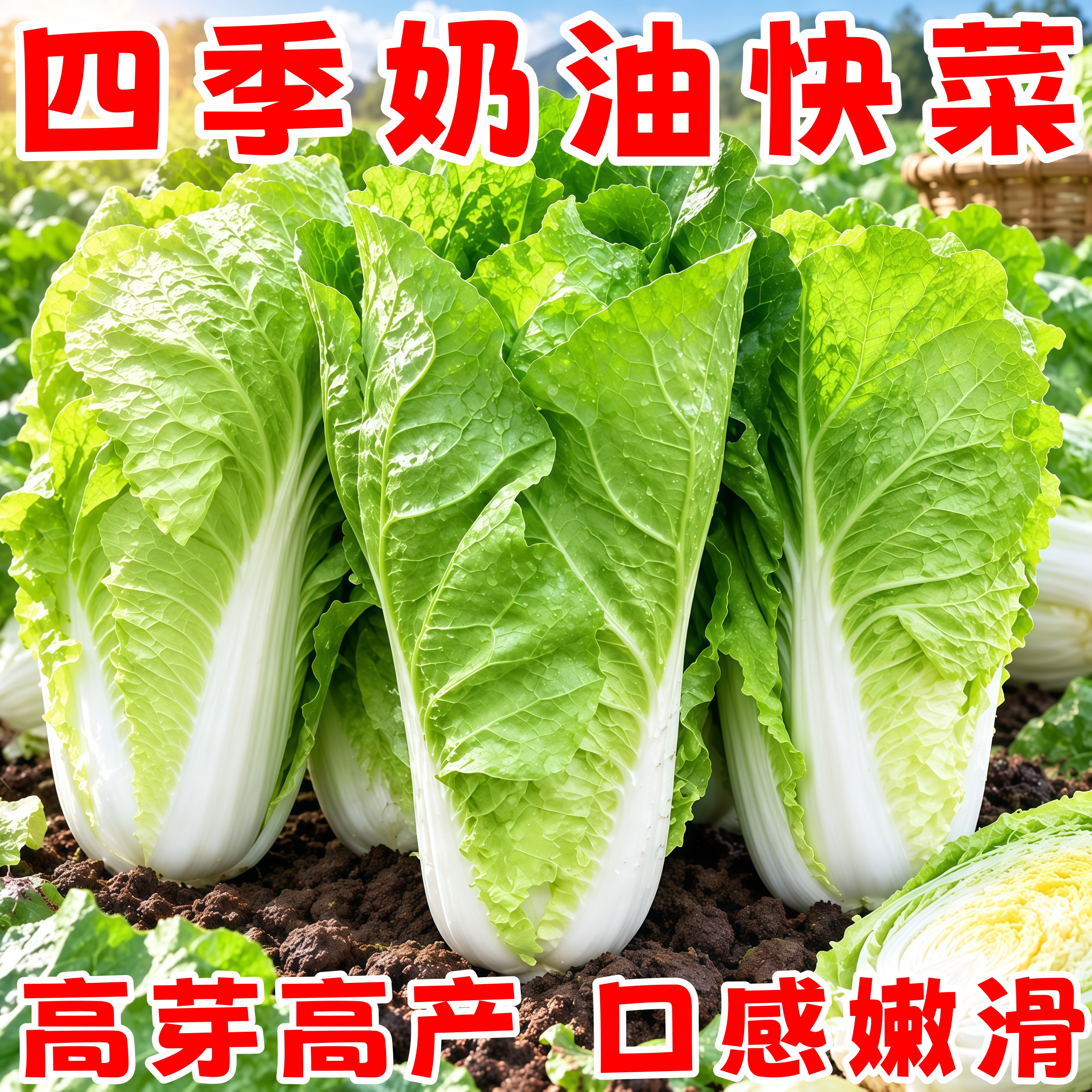 25天速生四季奶油小白菜种子