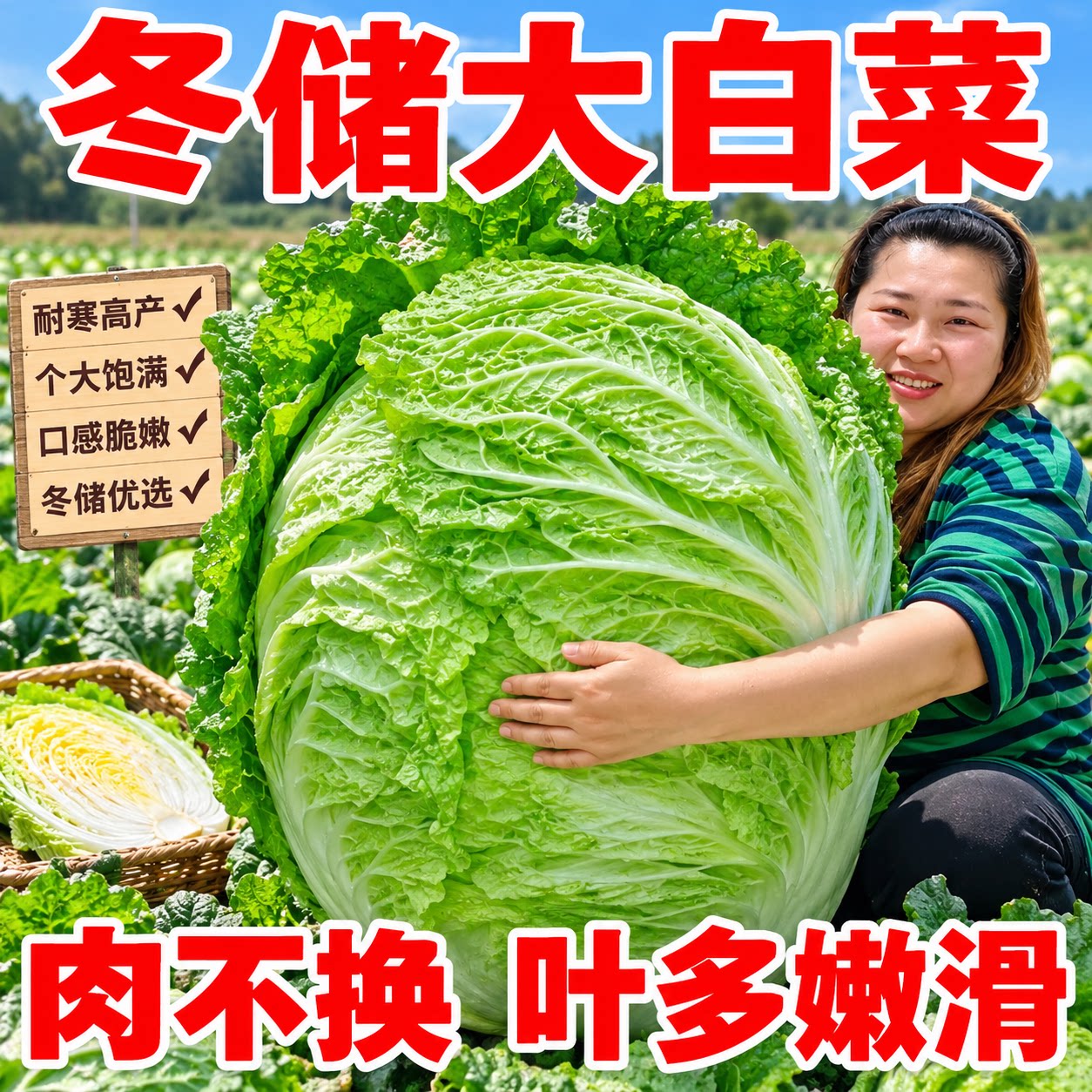 山东抗病高产越冬包心大白菜