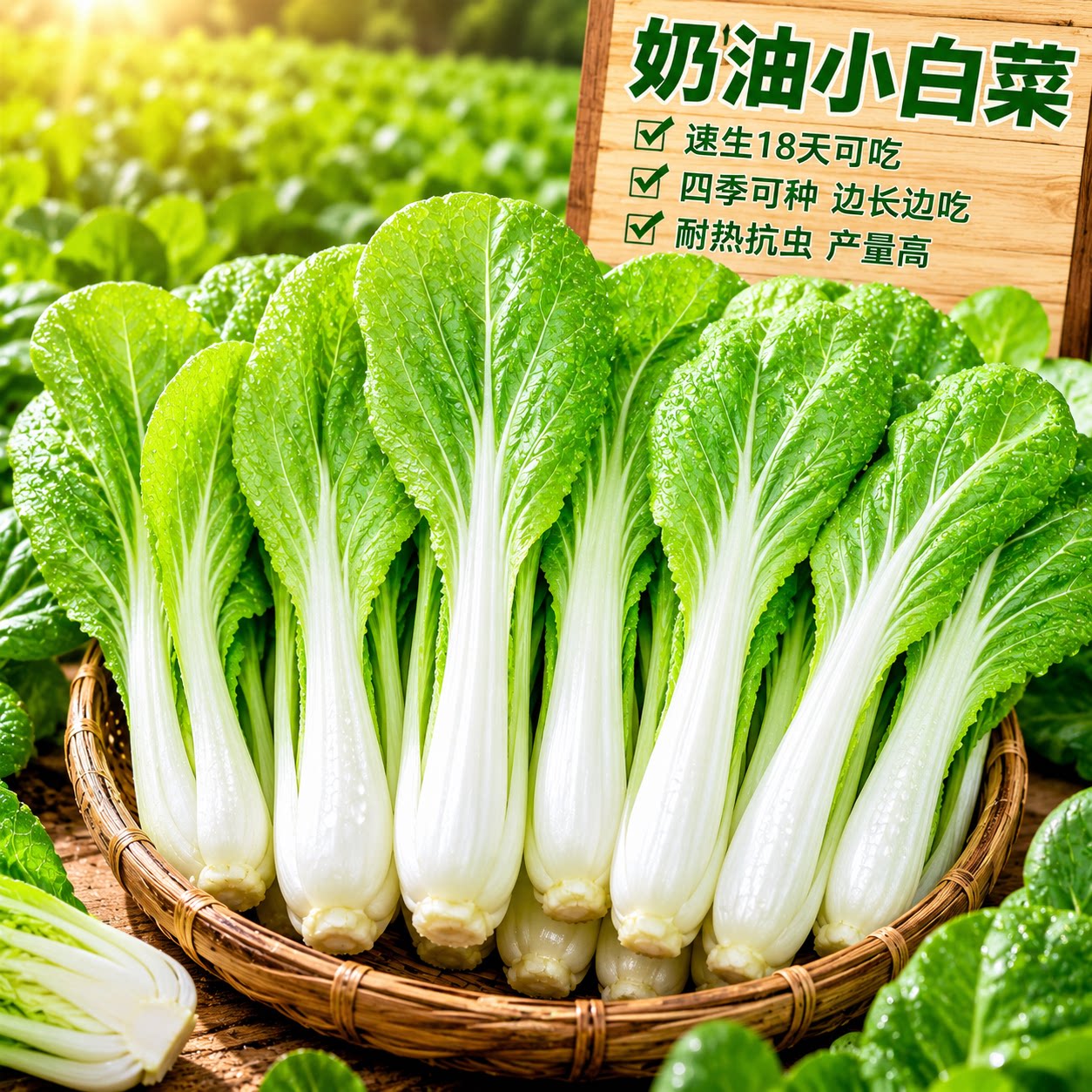 奶油小白菜种子四季阳台易种
