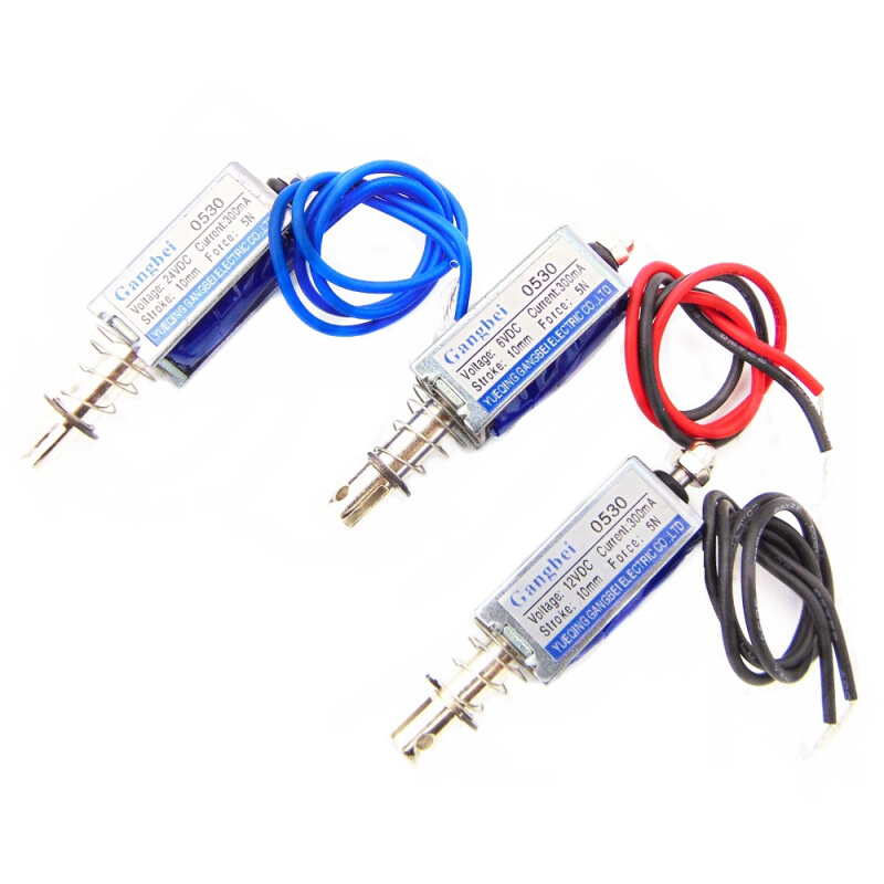 直流电磁铁推拉框架式电磁铁JF-0530B DC6V 12V 24V 5N 300mA