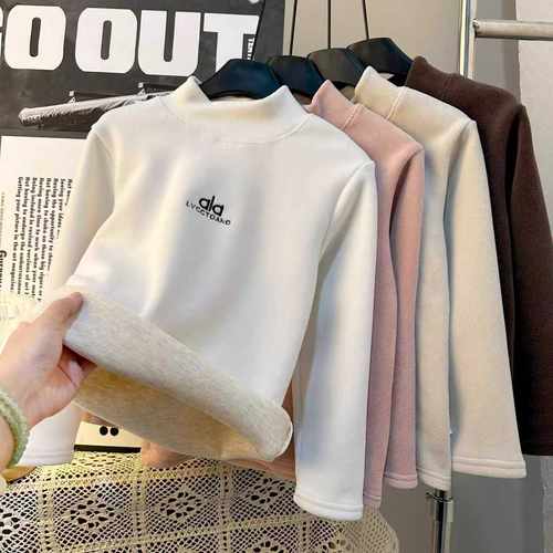 【主播推荐】【顾奈】 男童半高领打底衫秋冬季儿童大保暖