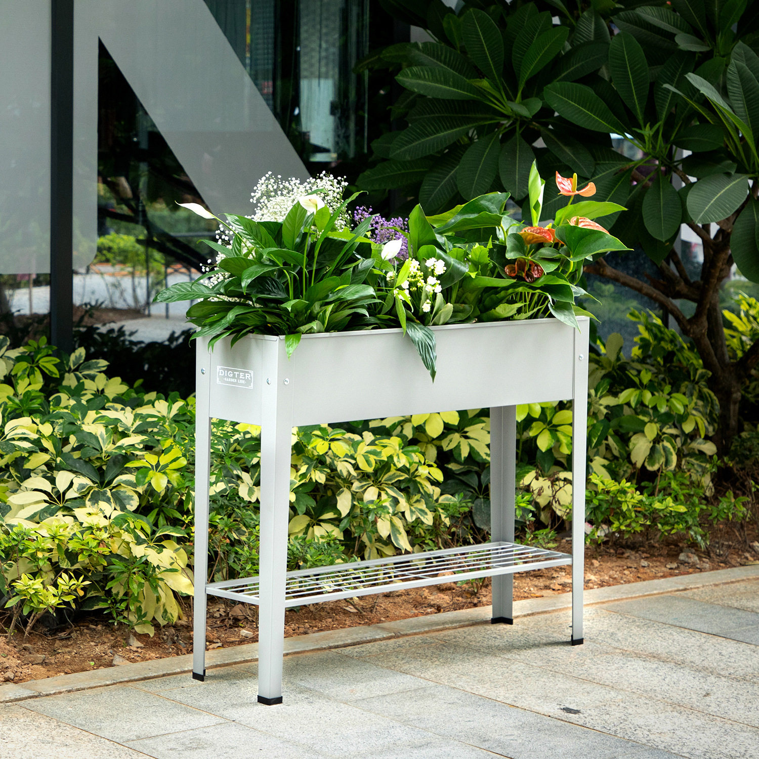 阳台金属花箱户外顶楼种蔬菜组合花槽花架子庭院阳台长方形种植箱,模玩/动漫/周边/娃圈三坑/桌游,文化/体育周边,淘宝优惠券,粉丝福利购,淘宝优惠卷