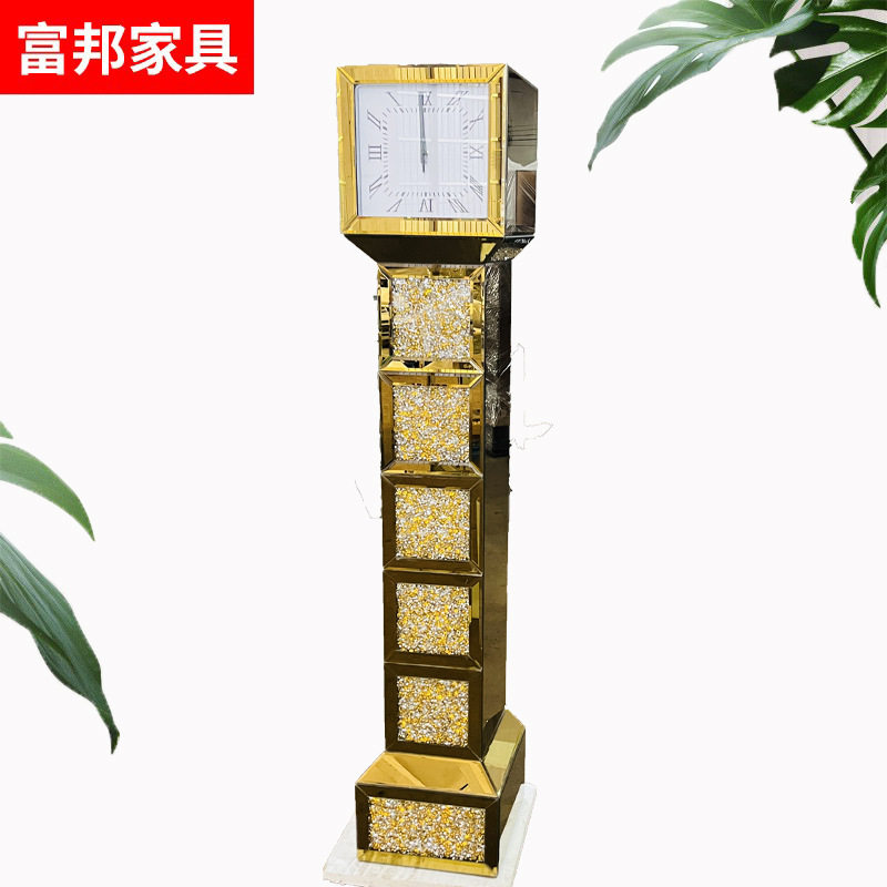欧式金色酒店大堂钟表客厅角落装饰钟表立体钟创意落地机械钟高档,模玩/动漫/周边/娃圈三坑/桌游,文化/体育周边,淘宝优惠券,粉丝福利购,淘宝优惠卷